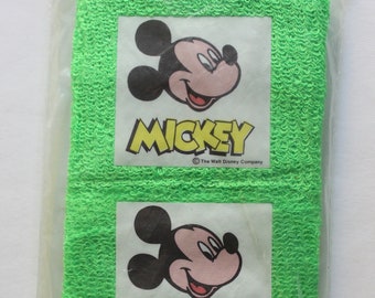 Vintage Walt Disney Mickey Mouse Neon Wristband 1980s