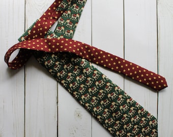 Vintage Tommy Hilfiger Silk Elephant Necktie 1990s