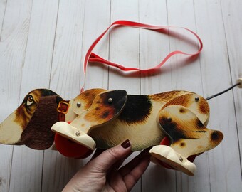 Chien Snoopy Sniffer FISHER-PRICE Jouet ancien