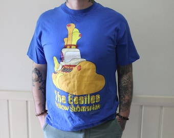 ヴィンテージ ビートルズ Tシャツ 1999年 イエローサブマリン ブルー