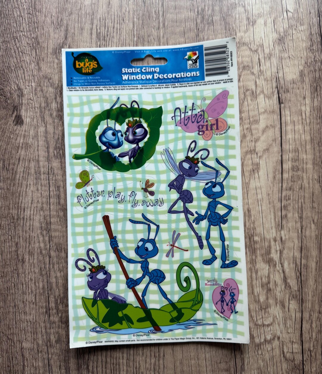 Vintage A Bug’s Life Window Cling Decals 1998 - Etsy