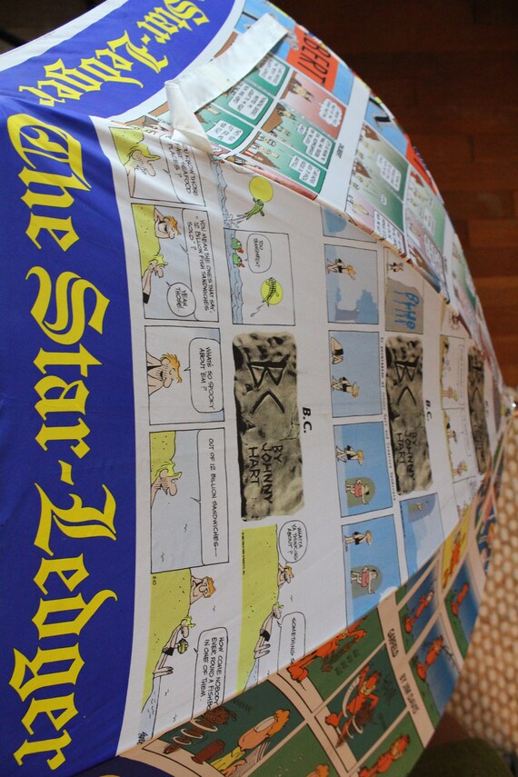 Vintage The Star Ledger Newspaper Comic Strip Pattern… Gem