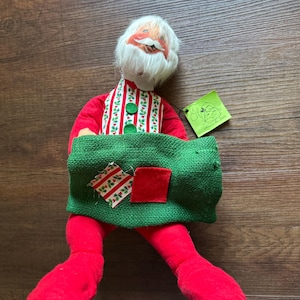 Vintage Annalee Mobilitee Santa Claus Doll 1963