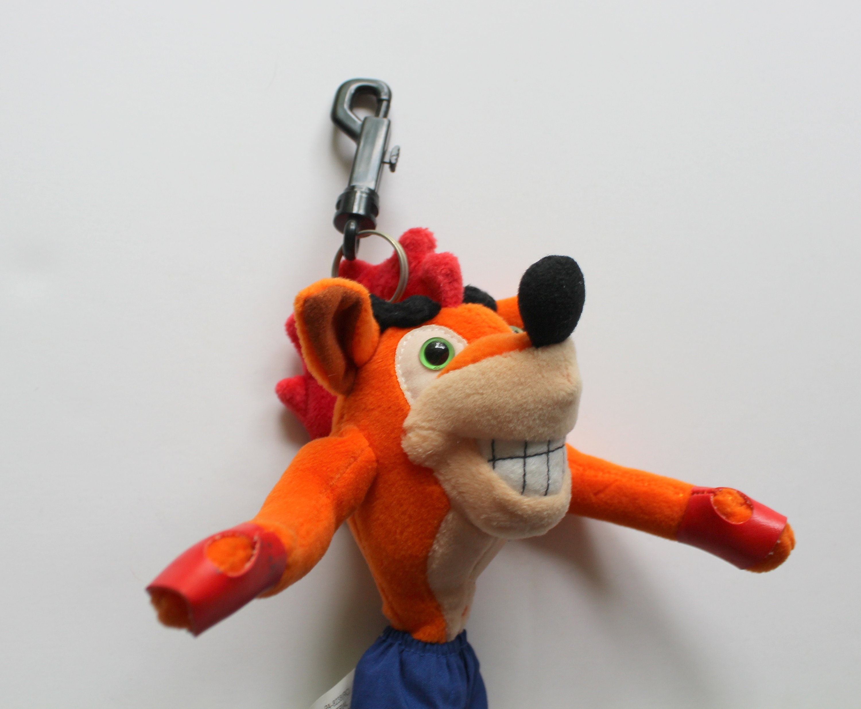 Vintage Resaurus Crash Bandicoot Plush Keychain 1998 Etsy
