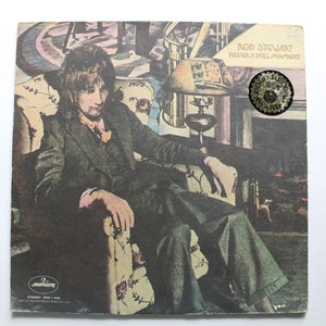 Vintage Rod Stewart Never A Dull Moment Vinyl Record 1972