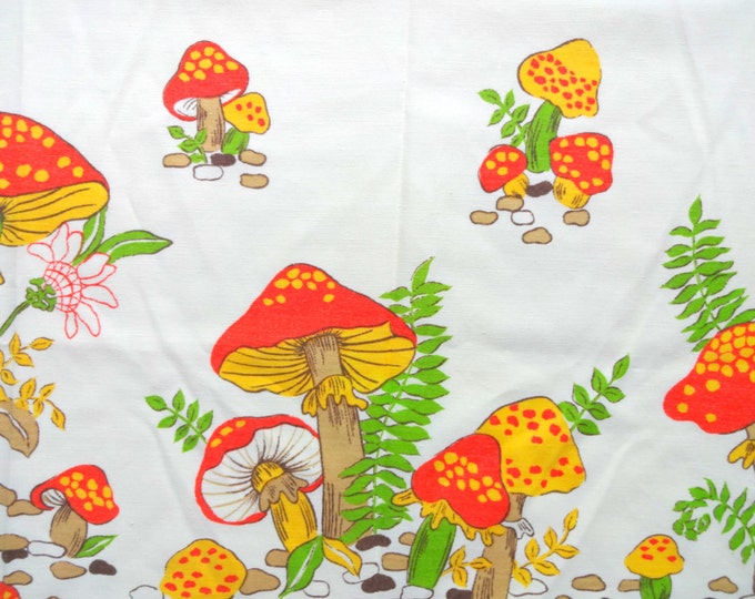 Vintage Mushroom Kitchen Curtains 1970s - Etsy