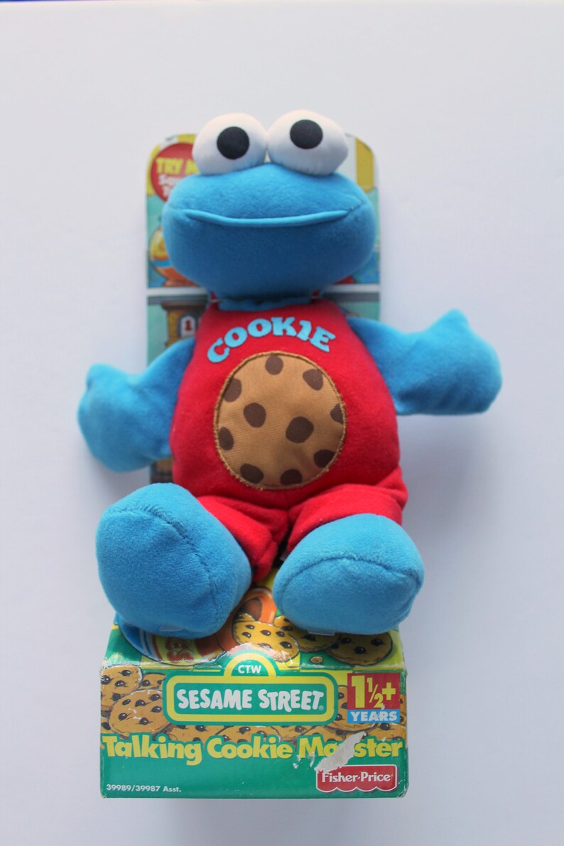 Vintage NEW Fisher Price Talking Cookie Monster Plush Toy 1998 | Etsy