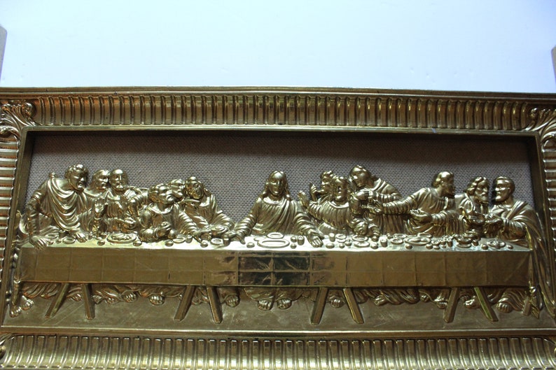 Vintage Homco the Last Supper 3D Wall Art With Framed Mirrors 1983 - Etsy