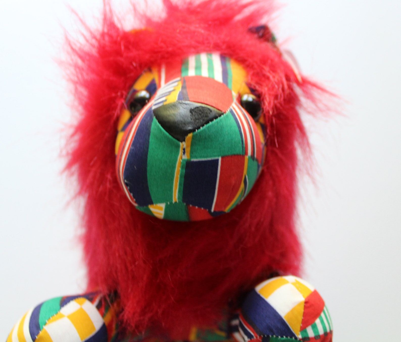 Vintage New Sugar Loaf Stuffed Lion Animal with Stripes and Etsy