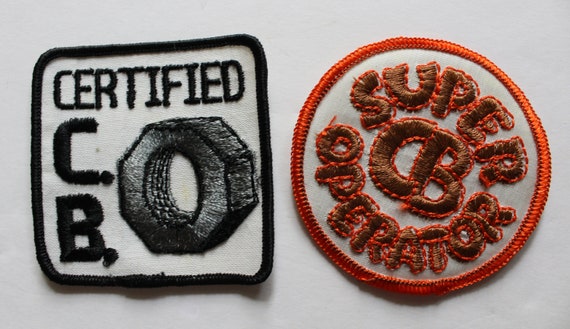 Vintage Set of 4 C.B. Operator Patches 1970s - image 2