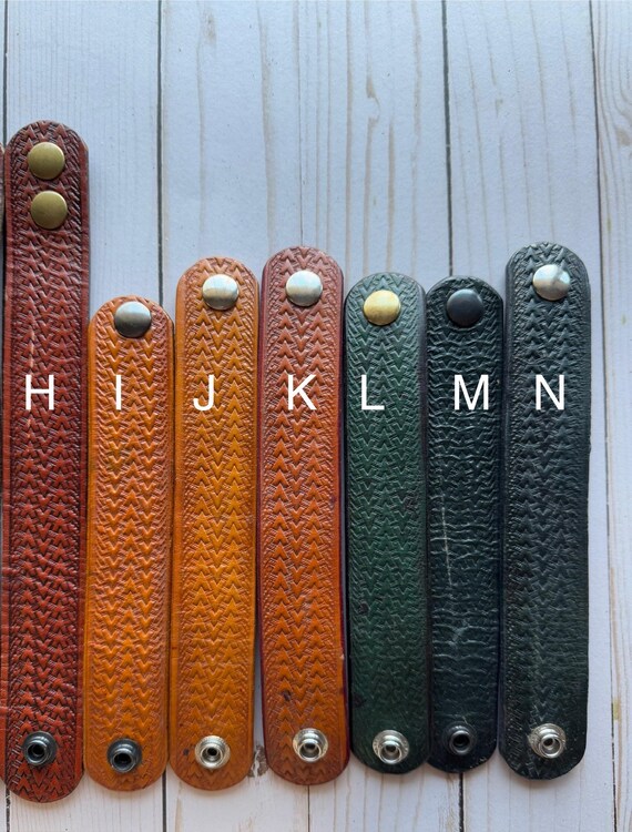 Vintage Handmade Triangle Aztec Pattern Stamped L… - image 5