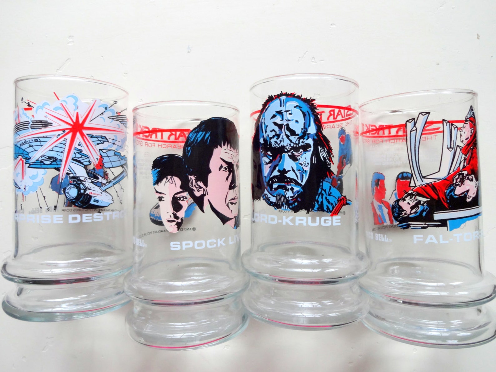 star trek collector glass set