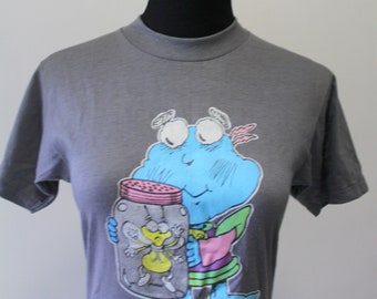 Vintage Zax Duke Power Mascot Graphic T-Shirt 1980s