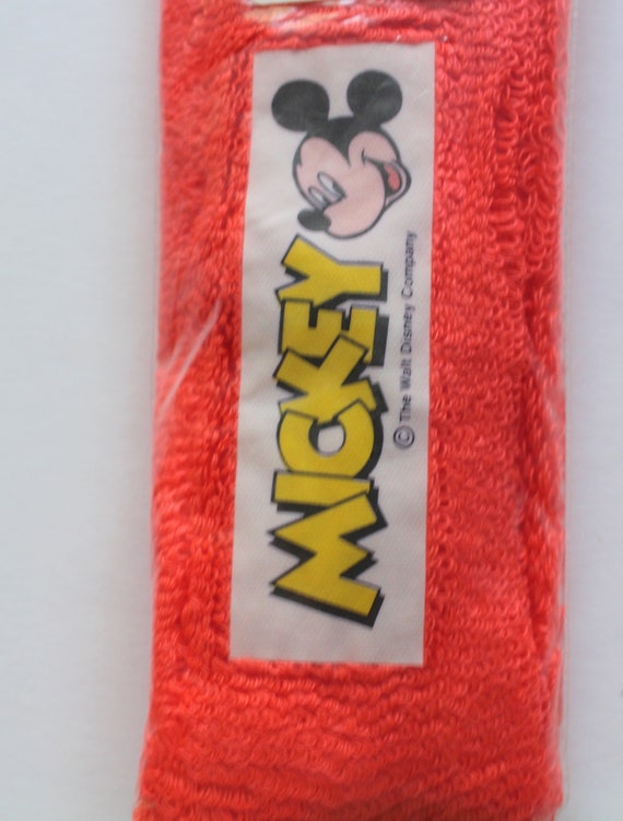 Vintage Walt Disney Mickey Mouse Neon Sweatband 1… - image 4