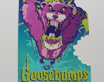 Tarjeta de felicitación vintage de Halloween Goosebumps de Hallmark, 1998