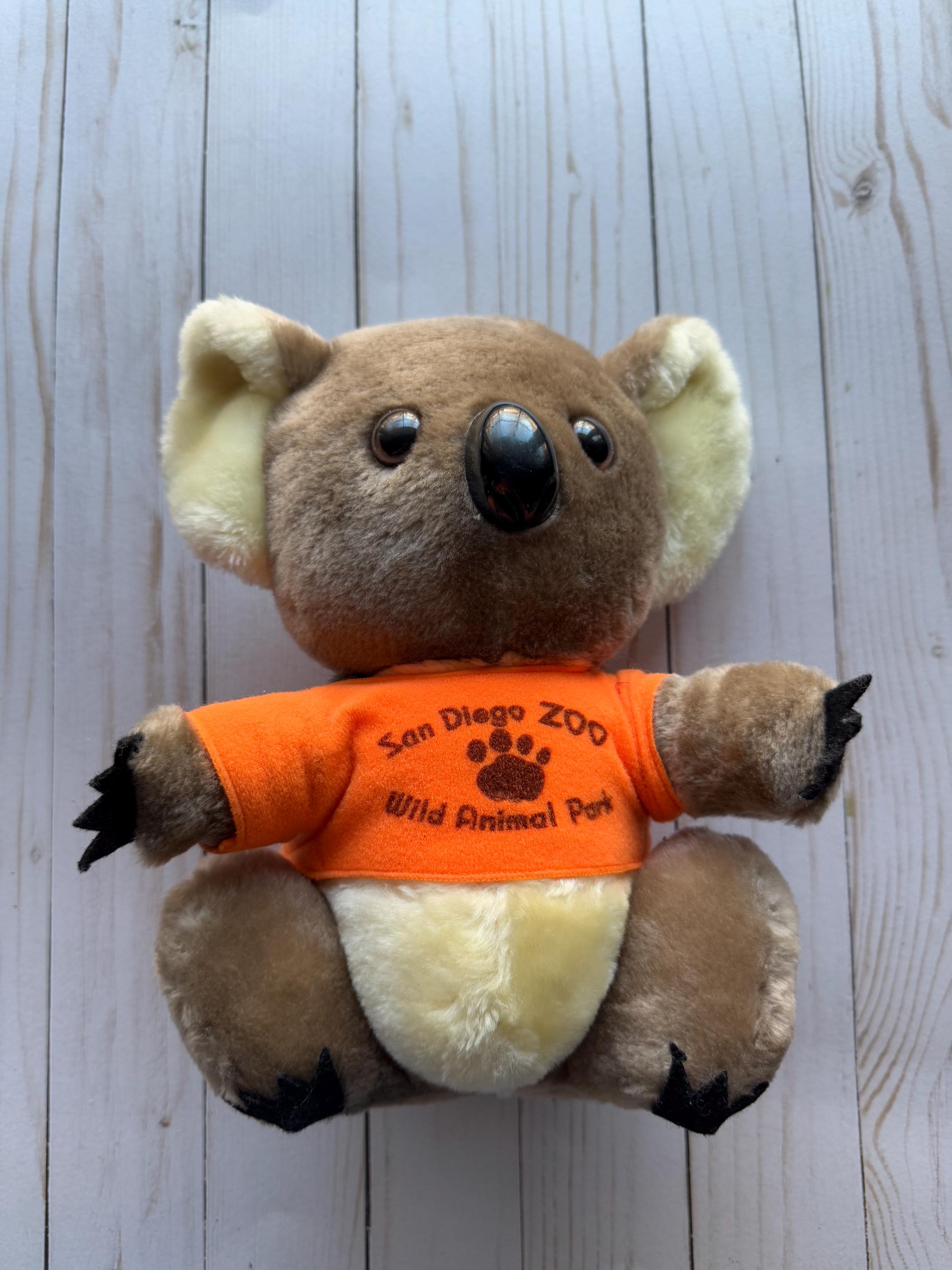 Vintage Dakin Koala San Diego Zoo Wild Animal Park Plush Stuffed