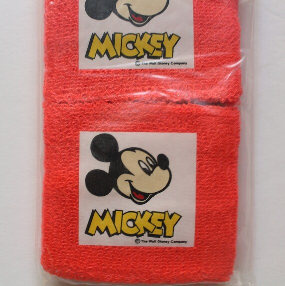 Vintage Walt Disney Mickey Mouse Neon Wristband 1… - image 4