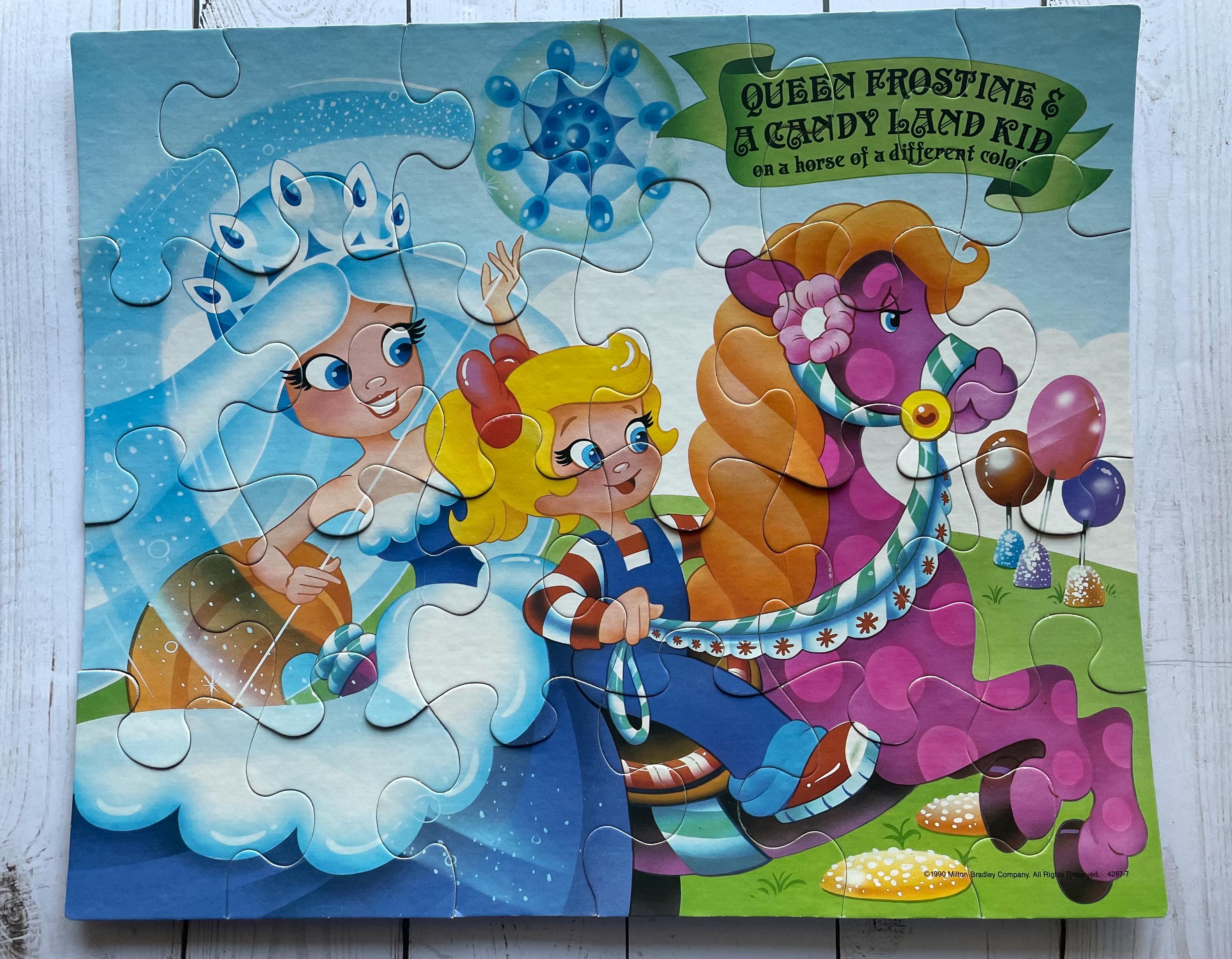 ジグソーパズル CANDY LAND Vintage Milton Bradley Candy Land Queen Frostine Piece