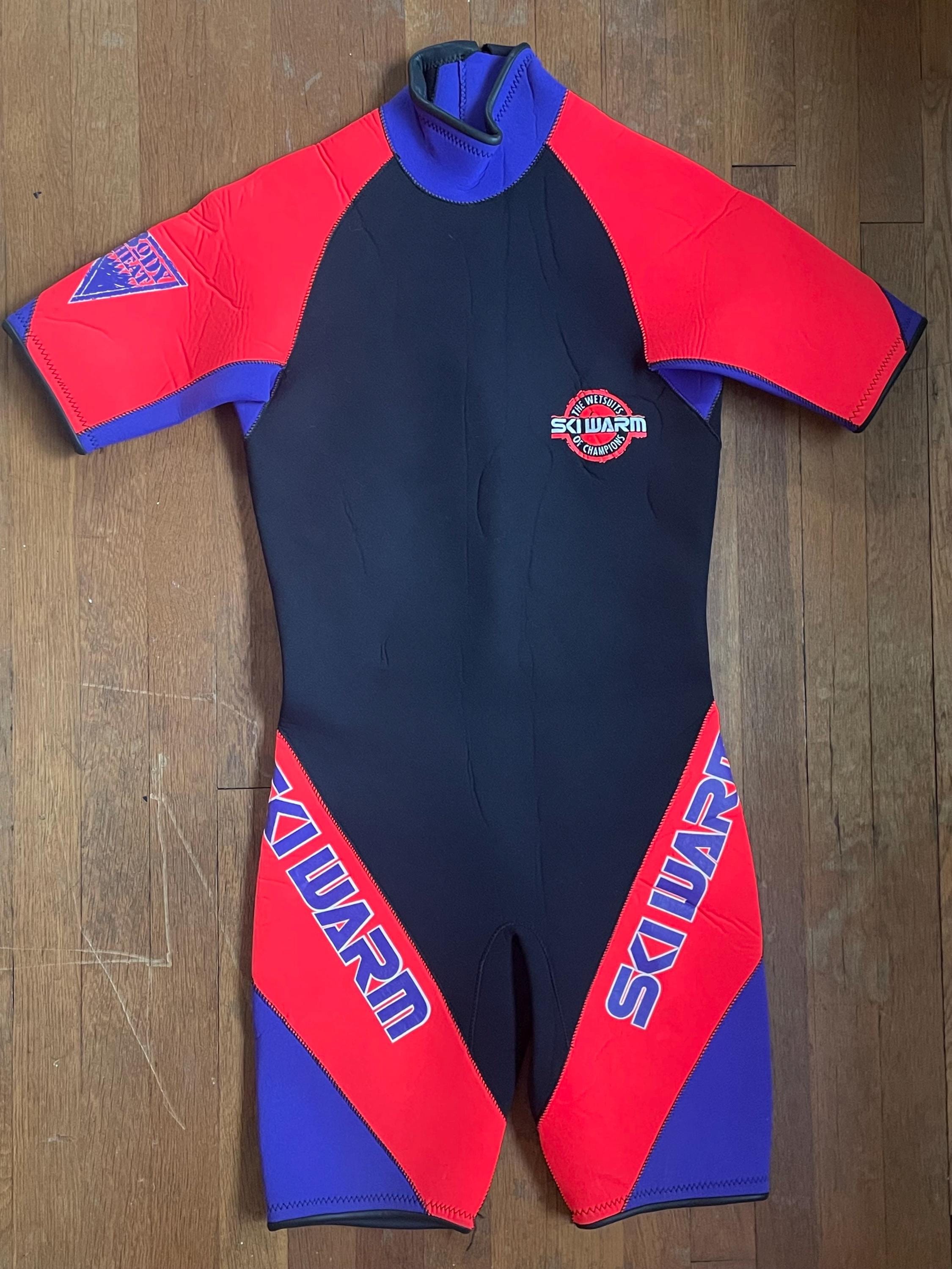 Combinaison De Plongée Vintage Années 80 Pour Femme – Taille 8 – Style Rétro Surf