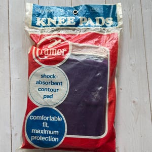 Vintage Purple Cramer Knee Pads Size Large 1980s