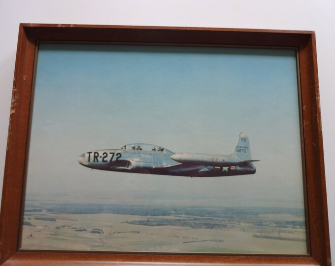 Vintage Airplane Photo Framed Art 1970s Etsy UK