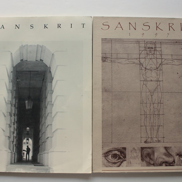 Vintage Pair of Sanskrit UNCC Literary Arts Magazines 1990s