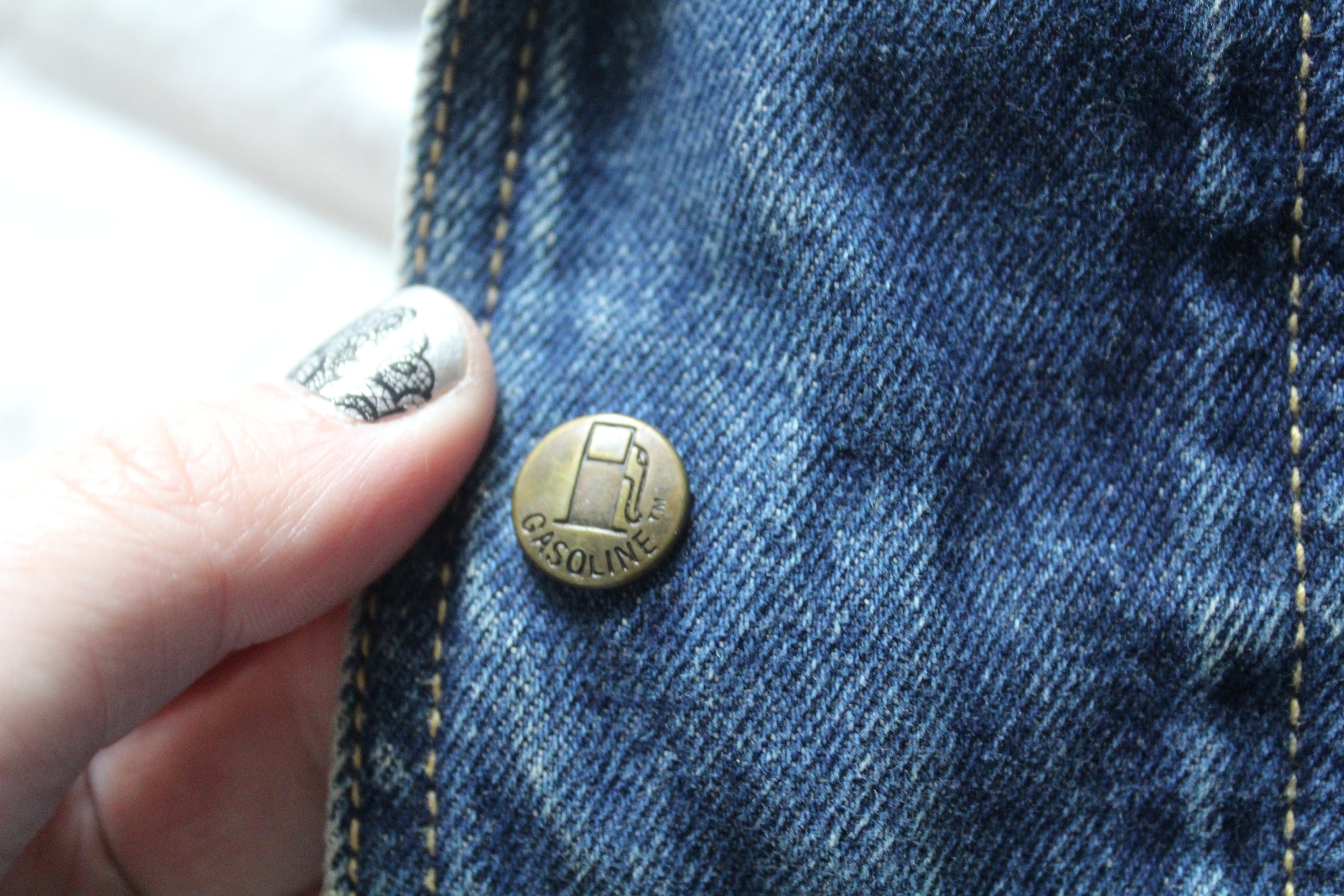 Vintage Gasoline Jeans Denim Full Zip Jacket 1990s - Etsy Canada