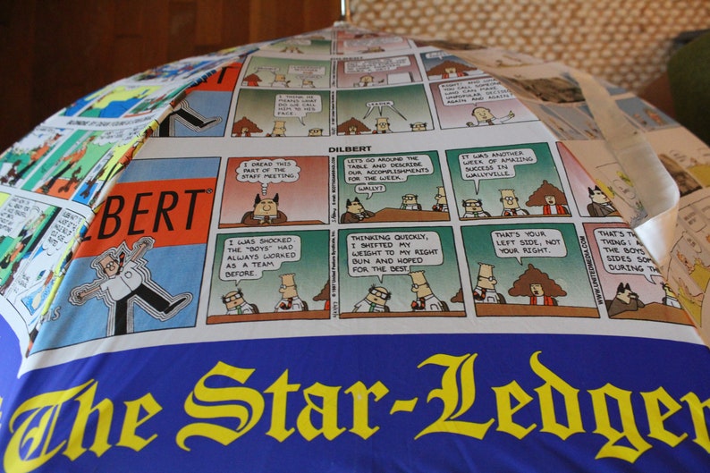 Vintage the Star Ledger Newspaper Comic Strip Pattern Folding Etsy