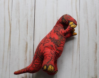 Vintage Determined Productions Miniature Dinosaur Stuffed Plush 1992