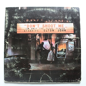 Vintage Elton John Don&#39;t Shoot Me Vinyl Record 1972