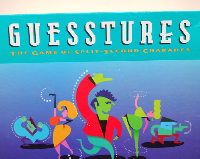 Vintage Guesstures Board Game 1990 Etsy