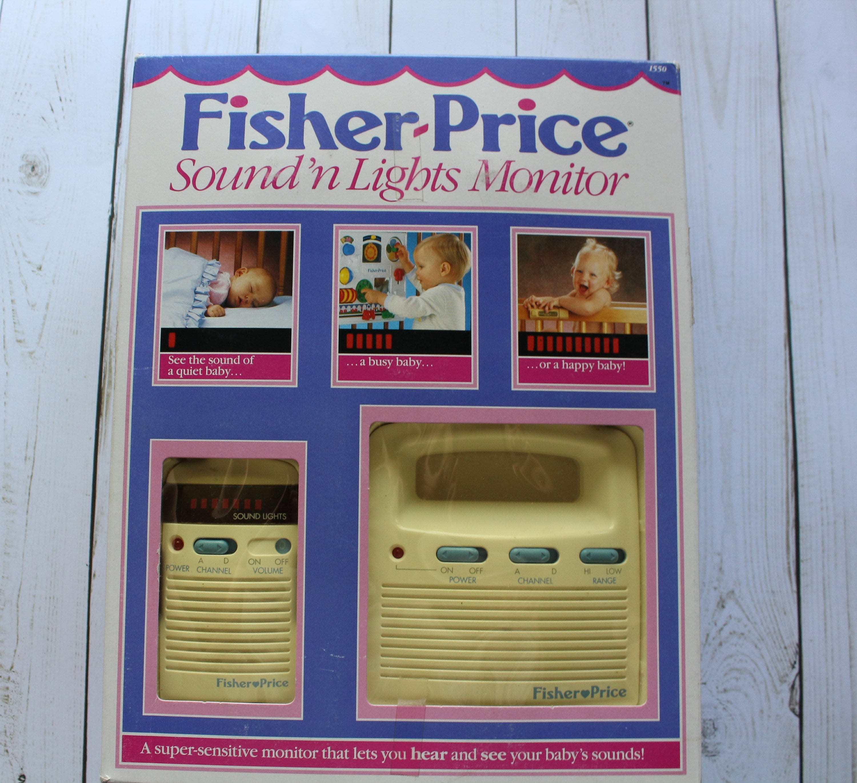 Monitor de bebe vintage Fisher Price Sound N Lights 1993 Etsy Mexico