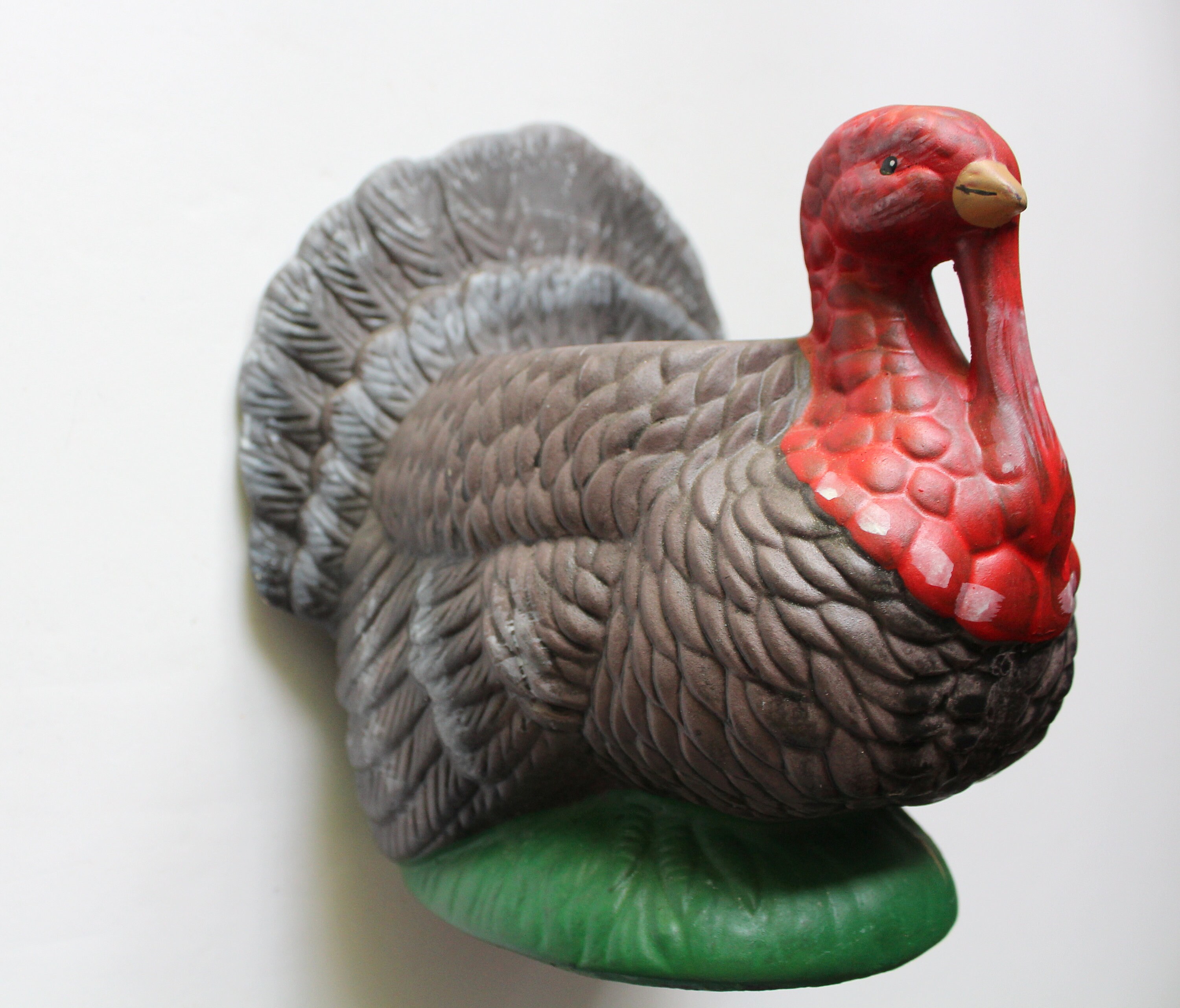 Vintage Holland Floral INC Ceramic Turkey Planter Vase 1989 Etsy