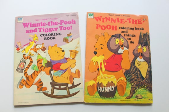 Vintage Pair Of Whitman Walt Disney Presents Winnie The Pooh Etsy
