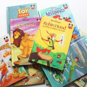 Vintage Set of Disney's Grolier Book Club Edition Kids Hardback Books 1990s