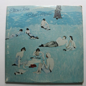 Vintage Elton John Blue Moves Vinyl Record 1976
