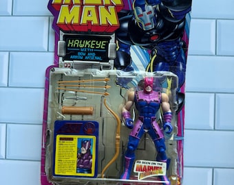 vintage Toy Biz Iron Man Hawkeye figurine 1995 NIB