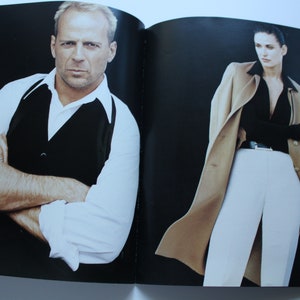 Vintage Donna Karan Bruce Willis and Demi Moore Ad Campaign Photography Book 1996
