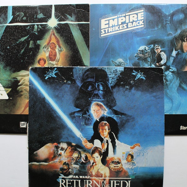 Vintage Star Wars - Return Of The Jedi - The Empire Strikes Back LaserDisc Set 1992