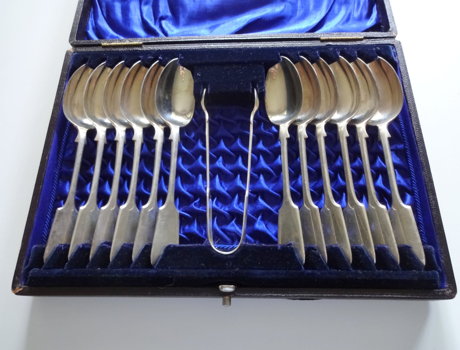 Vintage James Dixon & Sons of Sheffield Silver Tea Spoon Set 1910s