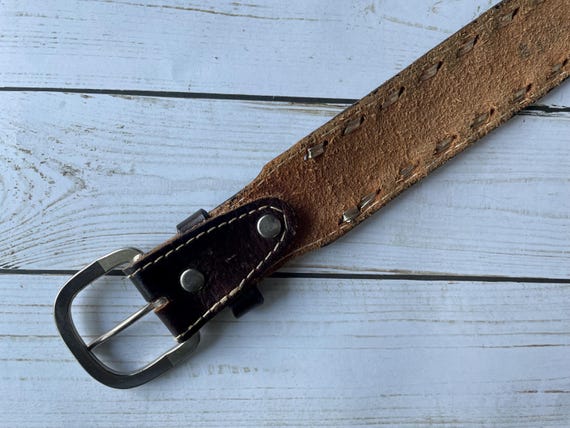 Vintage Rick Tooled Leaf And Acorn Pattern Leathe… - image 7