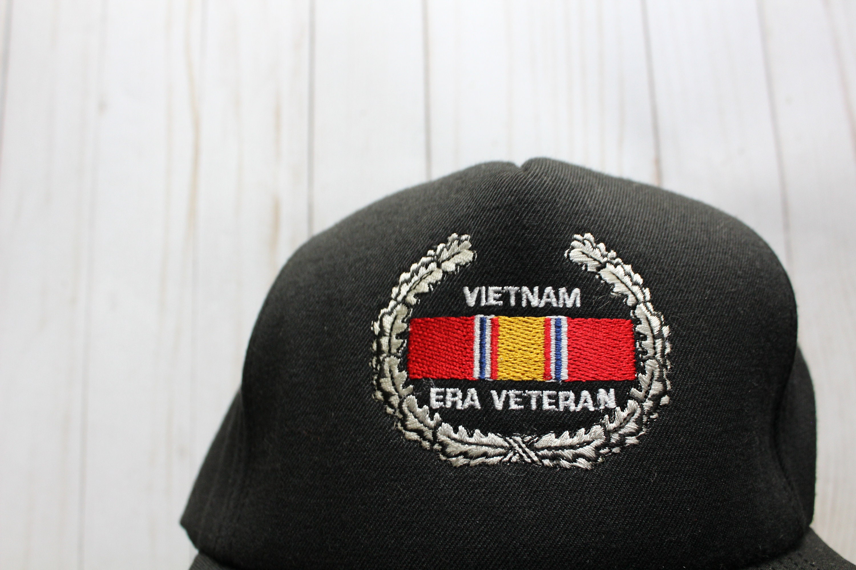 ヴィンテージ ベトナム戦争退役軍人用 調節可能 トラッカーハット 1990