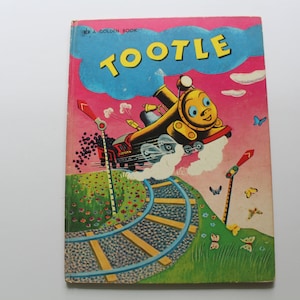 Vintage Tootle Gran Libro de Oro de Tapa Dura 1945
