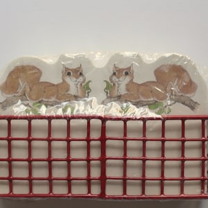 Vintage Current Critters Memos In Wire Basket Set di cancelleria 1988
