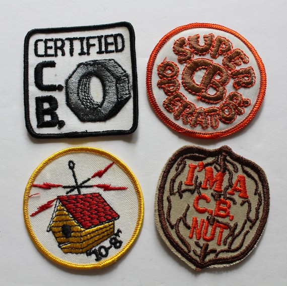 Vintage Set of 4 C.B. Operator Patches 1970s - image 1