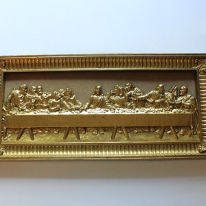 Vintage Homco the Last Supper 3D Wall Art With Framed Mirrors 1983 - Etsy