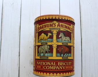 Vintage Nabisco Barnum's Animal Cracker Tin 2002
