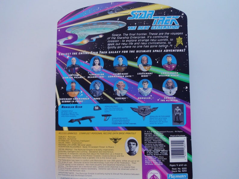Vintage Romulan Action Figure 1992 NIB
