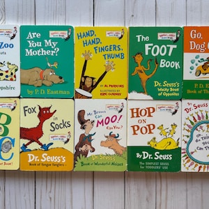 Vintage 10er Set Dr. Seuss And Andere Geschichten Kinder Bord Bücher 1990er Jahre