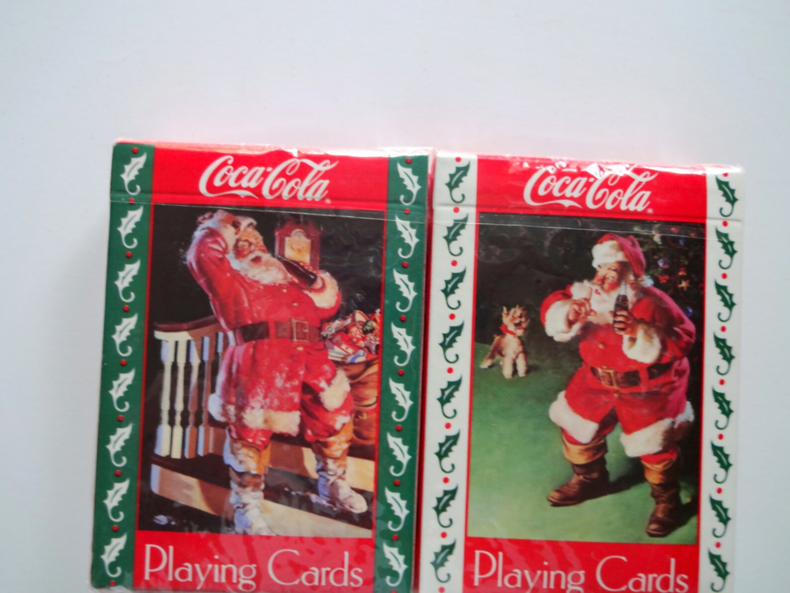 Vintage Dual Deck Of Coca Cola Santa Playing Cards 1993 Etsy